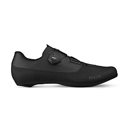 Fizik Tempo Overcurva R4, Zapatillas de Ciclista Unisex Adulto, Negro, 41 ½