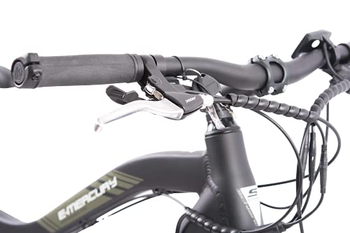 F.lli Schiano E- Mercury Bicicleta, Adulto Unisex, Negra, 29 ''