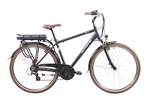 F.lli Schiano E- Ride Bicicleta, Hombres, Negra, 28 ''