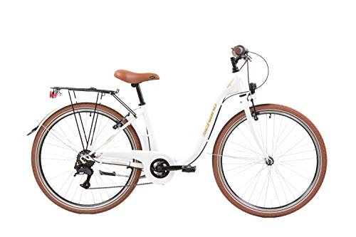 F.lli Schiano Elegance Bicicleta, Mujer, Oro-Blanco, S