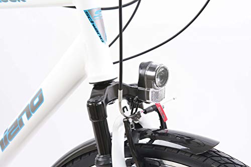 F.lli Schiano Voyager Bicicleta Trekking, Men's, Blanco-Azul, 28''