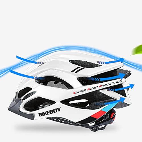 Flu Casco Bicicleta Adulto MTB Road Bicicleta Casco de Bicicleta Adulto Montaña Adultos Deportes Al Aire Libre Casco de Seguridad para Adultos Ligero Casco De Bicicleta para Hombres y Mujeres.