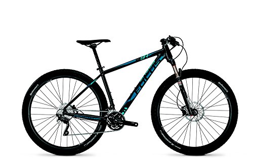 FOCUS Black Forest Bicicleta 29R, sistema de 30 velocidades, para hombre, MTB de 29 pulgadas, 47 cm, Magicblack (negro) mate (azul, azul claro), 2014