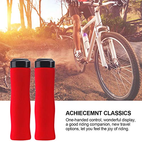 Fodlon Puños Bicicleta Espuma, 131mm X 33mm X 21mm Empuñaduras Bicicleta Montaña, Puños MTB BMX para 21-22mm Manillar