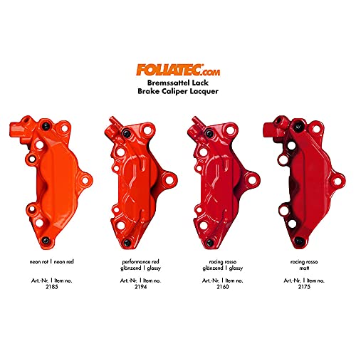 Foliatec 2160 Pintura para Pinza Freno, Rojo (Racing Red)