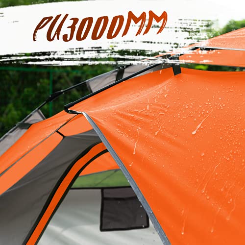 Forceatt Tienda de Campaña 3-4 Personas, Tienda Pop Up Portátil Fácil de Instalar Tear Down, Adecuado para Camping, montañismo, Senderismo.