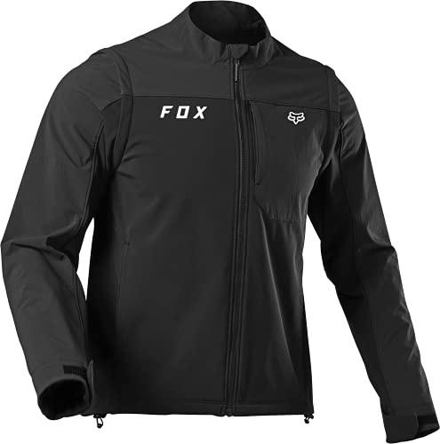 Fox Racing 25786_464_L Legion Softshell Chaqueta Para Moto, Talla L, Negro/Plata