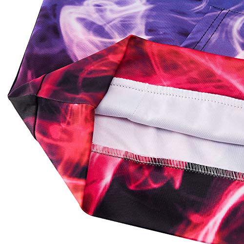 Freshhoodies Hombre 3D Fumar Imprimió Sudadera con Capucha Hoodie Planeta Suéter Deporte Capucha con Grandes Bolsillos M