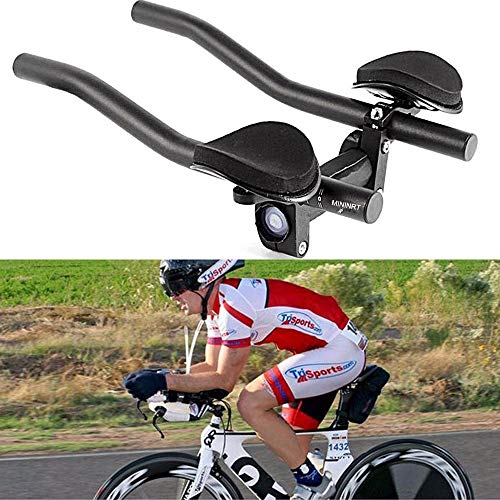 FRFJY Manillar Aero Bar Triatlón Contrarreloj Tri Ciclismo para reposabrazos Manillar, Bicicleta de montaña o Bicicleta de Carretera Aleación de Aluminio