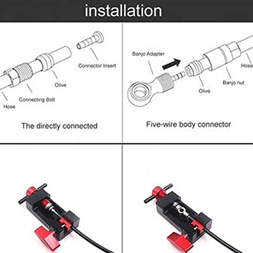 Froiny Kit Mangana Freno Hidráulico para Bicicletas para Bh90 SLX M7000 XT M8000 XTR M9000 10000psi Adaptador Voladura Partes Componentes Ciclismo