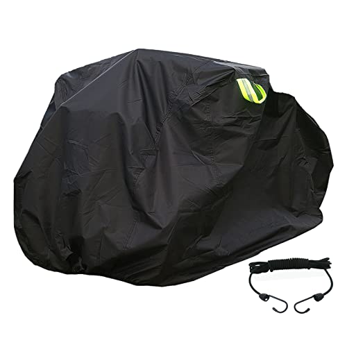 FUCNEN Funda Bicicleta Exterior Impermeable para 3 Bicicletas Cubre bicis Exterior Resistente Oxford 210D Antipolvo/protección UV para Bicicletas de montaña/Carretera/Bicicleta 3 Ruedas, Funda Bici L