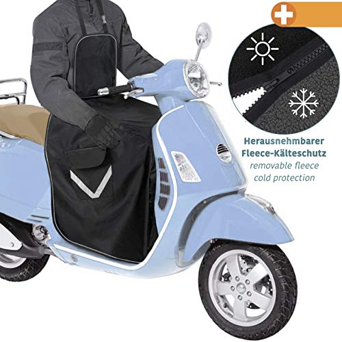 Funda cubrepiernas moto scooter- cubre piernas para motos - manta moto scooter - tamaño universal - Certificado TUV Alemán