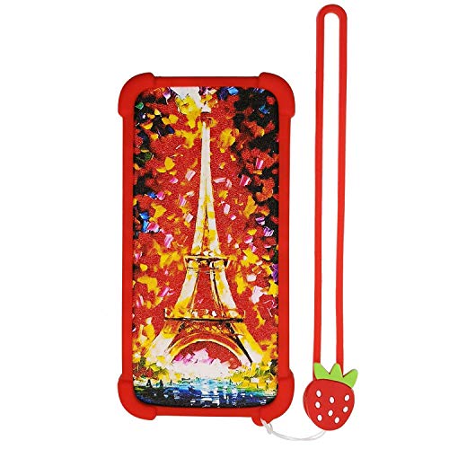 Funda para Hiya Smartx Smart X Funda Silicone Border + Placa Dura de la PC Stand Carcasa Case Cover TT