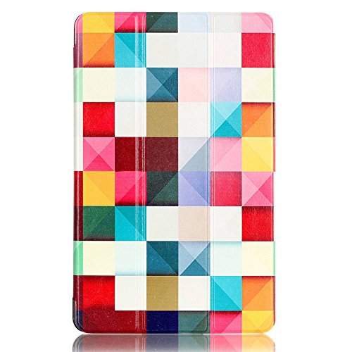 Funda Tab A6 2016,Case para Samsung Tab A 10.1,Smart Case cover Carcasa de PU Cuero para Samsung Galaxy Tab A 10.1 Pulgadas (2016) SM-T580N / T585N Tablet Protección conc Fonction Soporte,Cubo colores