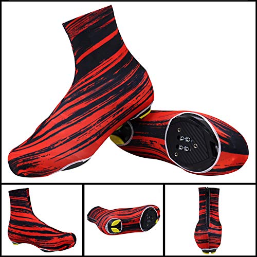 Fundas para Calzado de Ciclismo, Zapatos de Primavera Invierno, Manta Cálida, Fundas para Calzado de Ciclismo, Resistente al Viento, Térmica, Impermeable para Hombres y Mujeres (A,L)