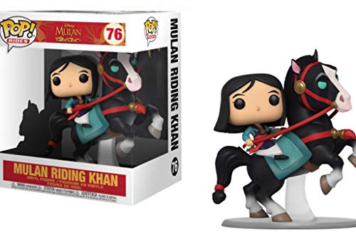 Funko - Pop Rides: Mulan on Khan Figura Coleccionable, Multicolor (45324)