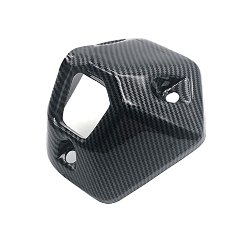 furong Motocicleta Cola de Fibra de Carbono Escape Tubería de Escape Silfler Tube Outlet Protector Ajuste for ADV 150 ADV150 2019 2020 Partes Decorativas