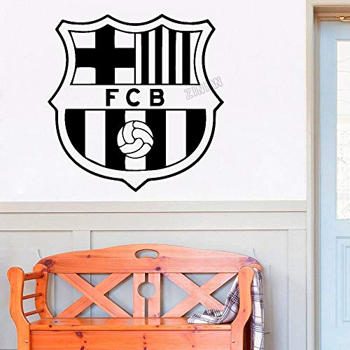 Fútbol Deportes Fútbol FC Barcelona FCB Club Logo Sign Badge Messi Griezmann Etiqueta de la pared Etiqueta engomada del coche Calcomanía de vinilo Boy Fans Dormitorio Sala de estar Club Deco