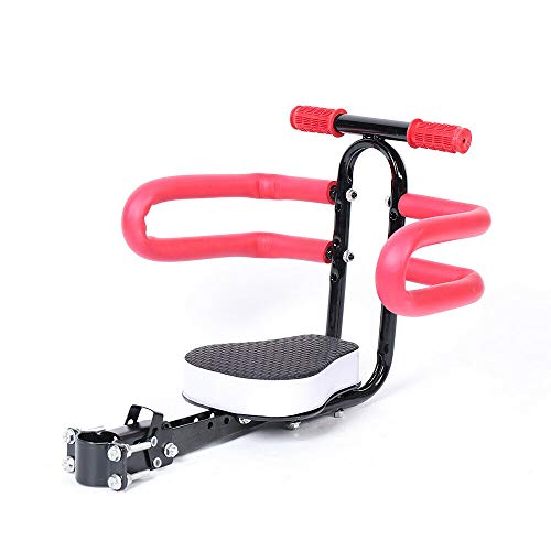 Futchoy Asiento de bicicleta para niños con soporte delantero hasta 30 kg, asiento delantero de bicicleta para niños, para cruiser/plegable/City Shared