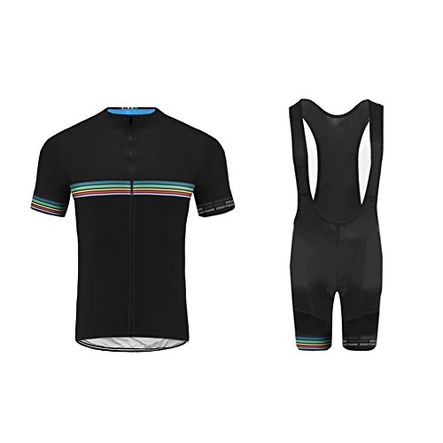 Future Sports Bicycle Wear Designs Bike Wear Ropa Verano Conjunta de Ciclismo de Hombre - Ciclismo Maillot Jersey y Bib Pantalones Cortos Ropa de Bicicleta Secado Rápido Respirable Sudor-Que Absorbe