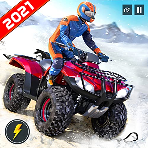 Futurista Offroad Snow Mountain ATV Quad 4 Wheeler Bike Racing Stunt Simulator: Ultimate Crazy Bike Racing & Stunt Games 2021