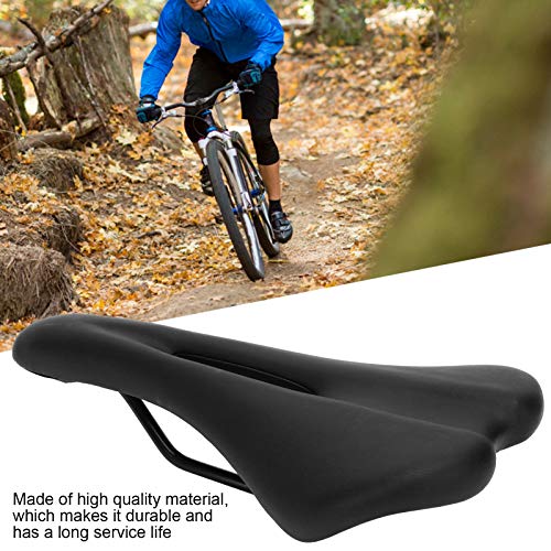 Gaeirt Amortiguador de Bicicleta Sillín de Bicicleta Suave Buena absorción de Impactos, para Bicicleta de Carretera(Negro)