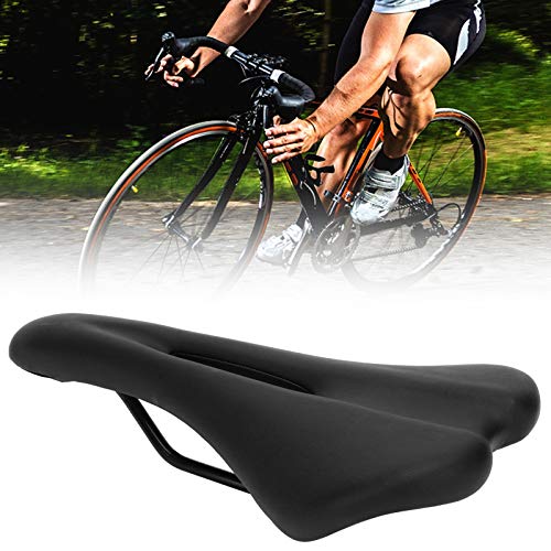 Gaeirt Amortiguador de Bicicleta Sillín de Bicicleta Suave Buena absorción de Impactos, para Bicicleta de Carretera(Negro)
