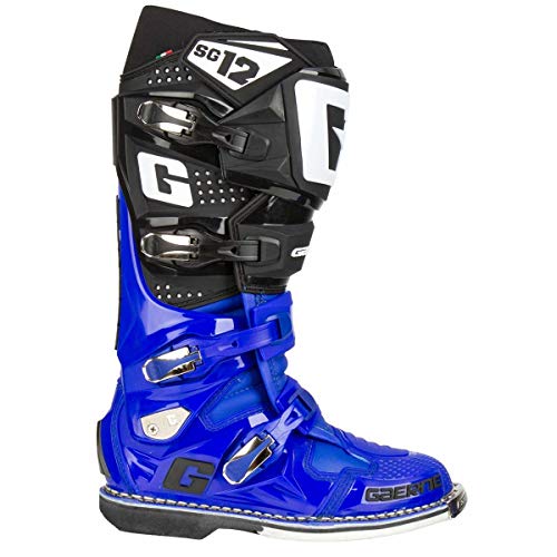 Gaerne Botas de motocross SG 12 azul/negro, azul, 45 EU