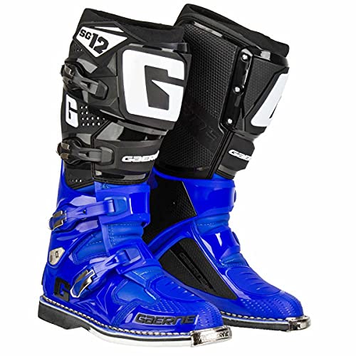 Gaerne Botas de motocross SG 12 azul/negro, azul, 45 EU