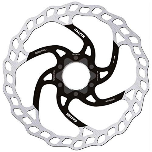 Galfer Bike MTB Disc Wave Center-Lock Ø180MM, Adultos Unisex, Negro, ESTANDAR