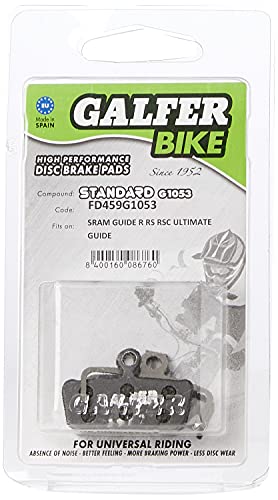 GALFER Bike Standard Brake Pads SRAM Guide/AVID XO TRAI, Unisex niños, Negro, ESTANDAR