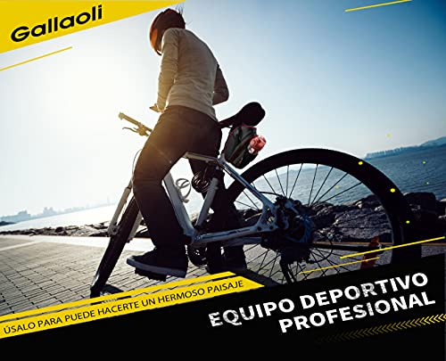 Gallao Bolsa Bicicleta Sillín de Impermeable de Material Especial Reflectante,Kit Parches Bici Autoadhesivo Reparación Neumáticos para MTB Bici Carretera Montaña Compatible con Botella de Agua