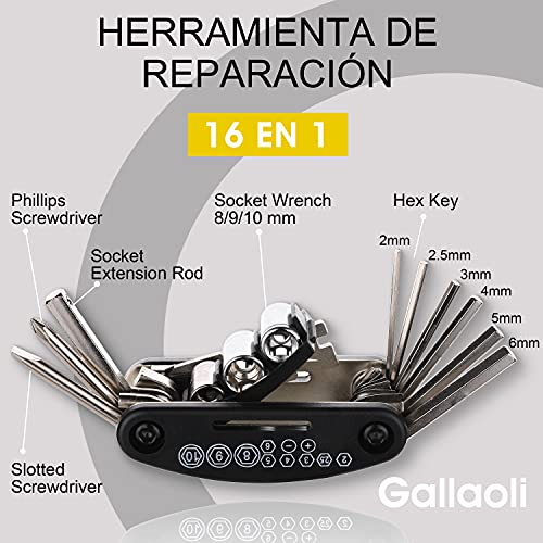 Gallao Bolsa Bicicleta Sillín de Impermeable de Material Especial Reflectante,Kit Parches Bici Autoadhesivo Reparación Neumáticos para MTB Bici Carretera Montaña Compatible con Botella de Agua