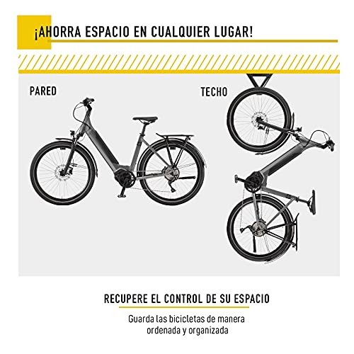 Gancho para colgar bicicleta.Hook para Bicis. Colgador de Bicicletas para Pared o Techo. Soporte para Bici. Accesorio para Guardar la Bici