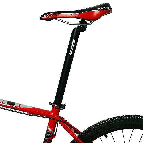 GANOPPER 31.6 mm 17.7 Pulgadas MTB Bicicleta de montaña Tija de sillín Larga 31.6 450 mm Fibra de Carbono Bicicletas de Carretera Cuesta Abajo DH FR Am XC Dirt Bici Asiento del Asiento (31.6 * 450mm)