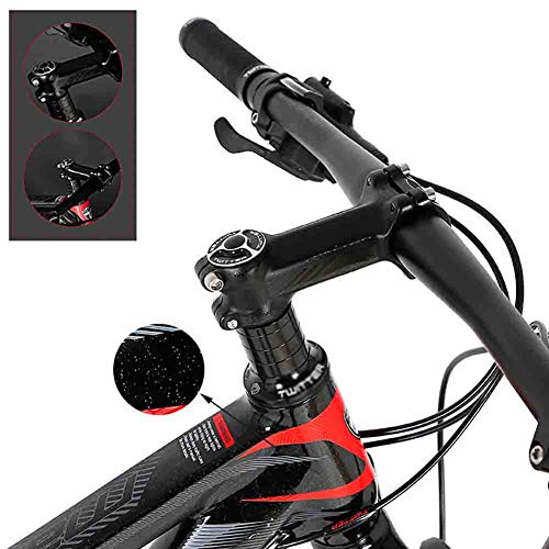 GAOTTINGSD Bicicleta de montaña Bicicleta del Camino de MTB Bicicletas for Adultos Marco de Bicicletas de montaña for Hombre y Mujer Doble Freno de Disco de Carbono (Color : A, Size : 29 * 17IN)