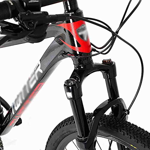 GAOTTINGSD Bicicleta de montaña Bicicleta del Camino de MTB Bicicletas for Adultos Marco de Bicicletas de montaña for Hombre y Mujer Doble Freno de Disco de Carbono (Color : A, Size : 29 * 17IN)