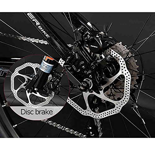 GAOTTINGSD Bicicleta de montaña Bicicleta del Camino de MTB Bicicletas for Adultos Marco de Bicicletas de montaña for Hombre y Mujer Doble Freno de Disco de Carbono (Color : A, Size : 29 * 17IN)