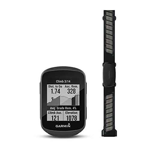 Garmin Edge 130 Plus con HRM-Dual, ciclocomputador GPS compacto con funciones de entrenamiento