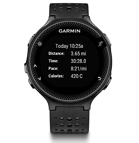 Garmin Forerunner 235 - Reloj con pulsómetro en la muñeca, unisex, color negro y gris, talla única