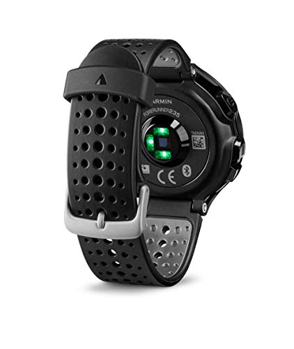 Garmin Forerunner 235 - Reloj con pulsómetro en la muñeca, unisex, color negro y gris, talla única