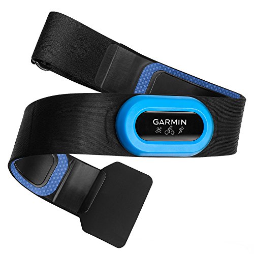 Garmin HRM-Tri - Correa para Monitor de Ritmo cardíaco, Color Negro (Negro/Azul)