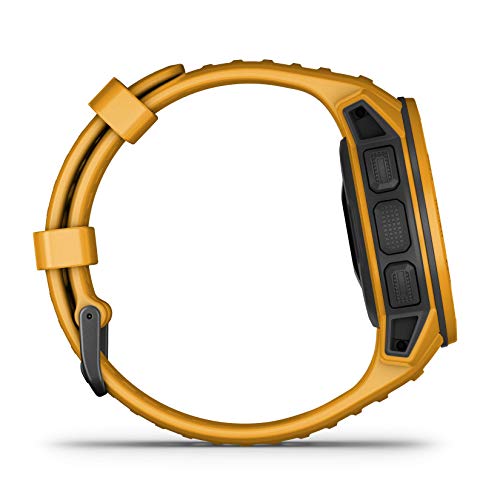 Garmin Instinct Solar, Reloj GPS resistente con carga solar - Amarillo Ocre