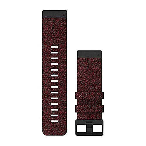 Garmin QuickFit 26 Bandas de reloj - Nylon rojo jaspeado