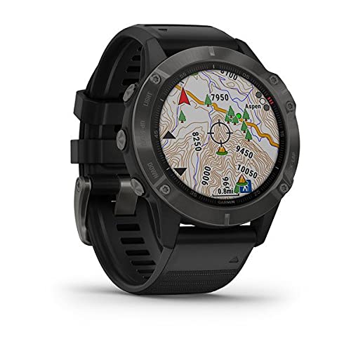 Garmin - Reloj GPS con Pulsómetro Fenix 6 Zafiro, Negro, L (010-02158-11)