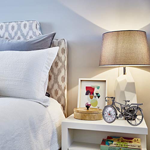 Garneck Mini Modelo de Bicicleta Despertador Reloj de Escritorio Decorativo Temporizador Bicicleta Estatuilla Artesanía Adorno de Mesa para El Hogar Dormitorio Decoración de La Sala de