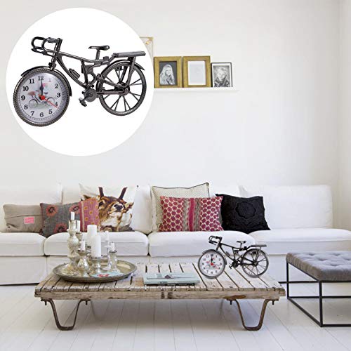 Garneck Mini Modelo de Bicicleta Despertador Reloj de Escritorio Decorativo Temporizador Bicicleta Estatuilla Artesanía Adorno de Mesa para El Hogar Dormitorio Decoración de La Sala de