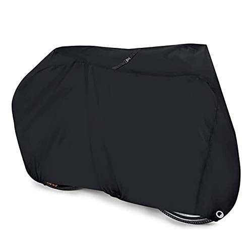 Geagodelia Funda Bicicleta Exterior Impermeable 190T Cubierta Protector al Aire Libre para Bicicleta Protección Bici contra Sol Lluvia Polvo Nieve para Montaña Carretera Bicicletas (Negro, XL)