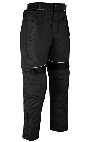 German Wear GW350T - Pantalones de Moto, Negro, 52