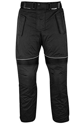 German Wear GW350T - Pantalones de Moto, Negro, 52